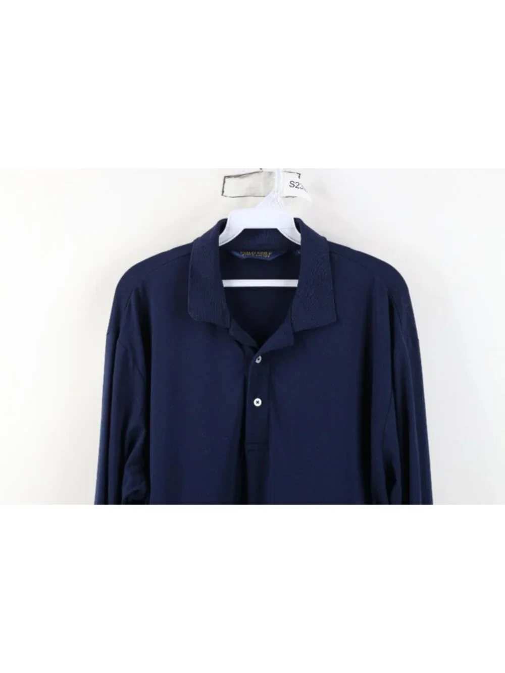 Vintage Y2K Polo Golf Ralph Lauren Mens Large Soft Cotton Touch Long Sleeve Polo